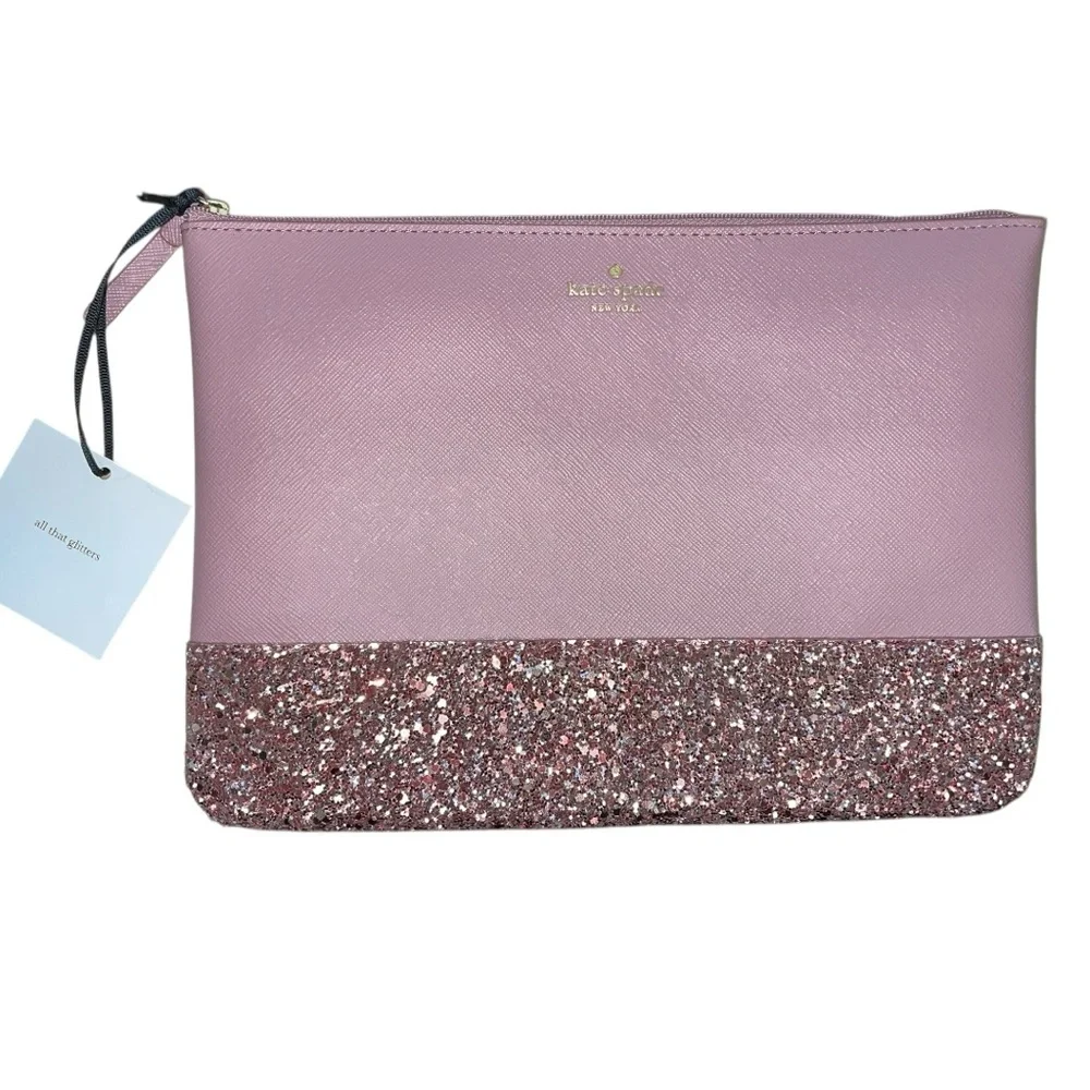 Kate Spade Greta Court Pouch in Cityscape - Glitter - Gia - NWT